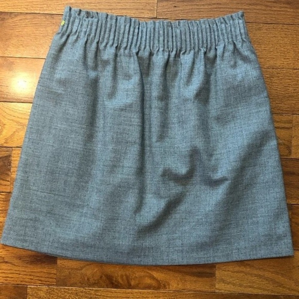 J Crew Factory Grey Wool Sidewalk Skirt Women’s 4 - Picture 4 of 6